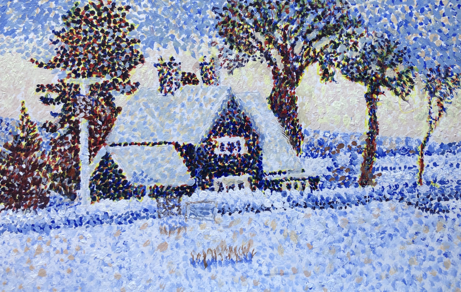 Cottage Snow Scene