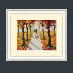 Art Print Framed Autumn Walk