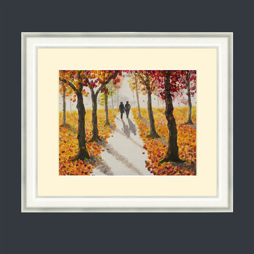 Art Print Framed Autumn Walk