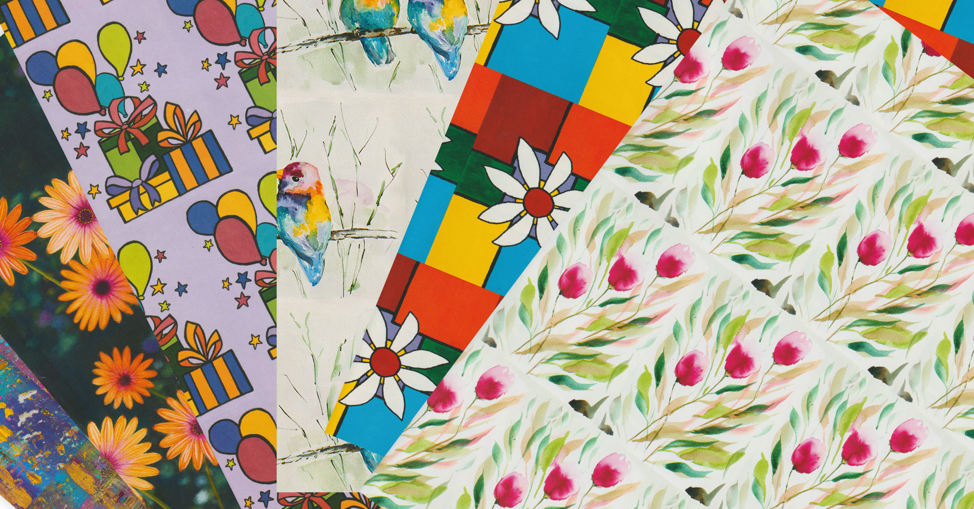 2026 Square Canvas Spring Gift Wrap Fan