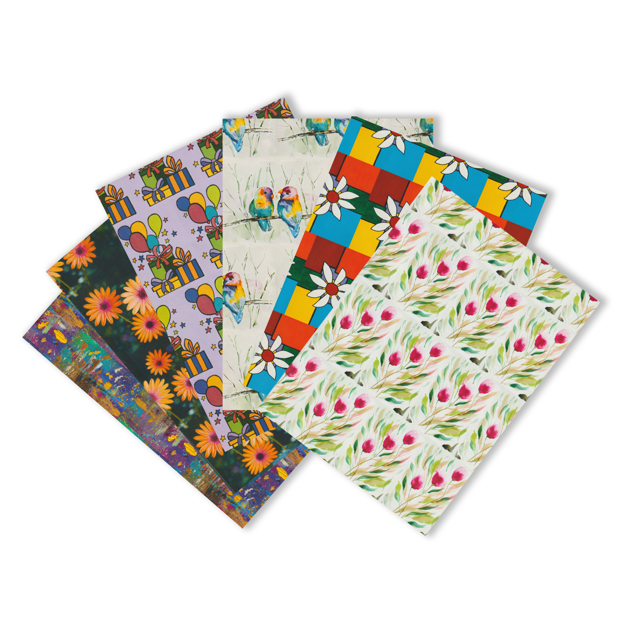 2026 Square Canvas Spring Gift Wrap Fan
