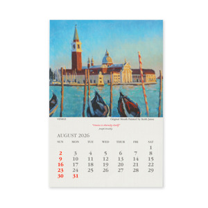 Calendars August Square Canvas