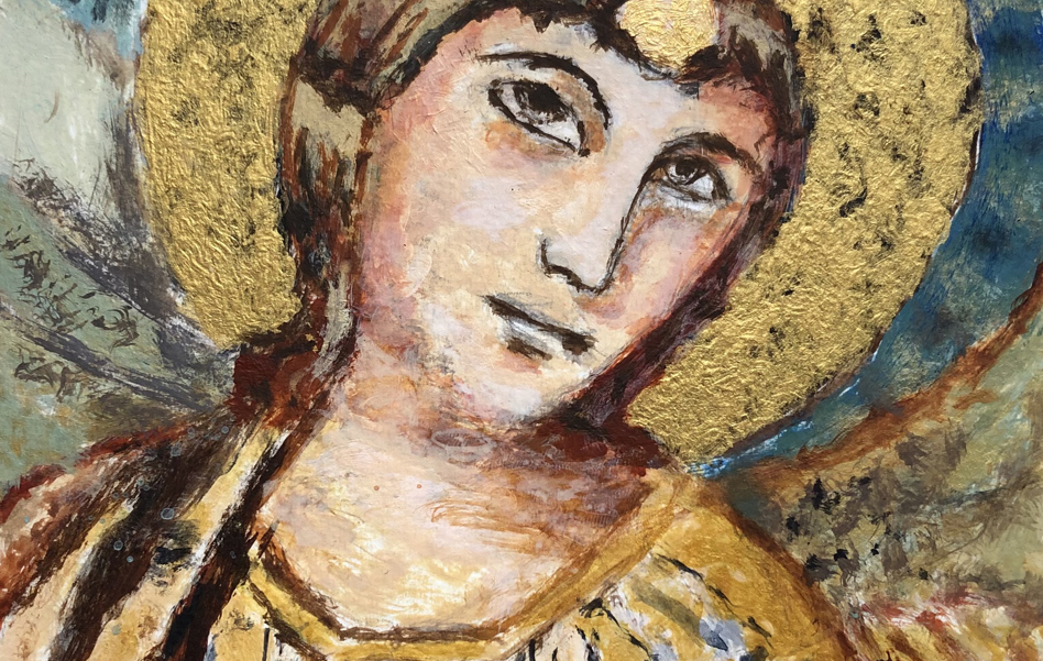 Venetian Mural Of Angel
